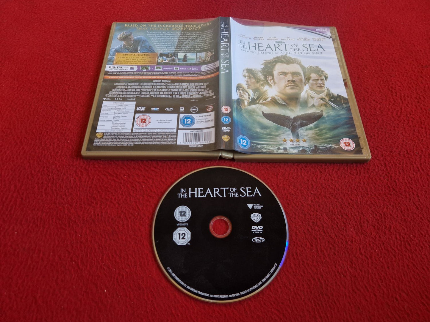 IN THE HEART OF THE SEA DVD