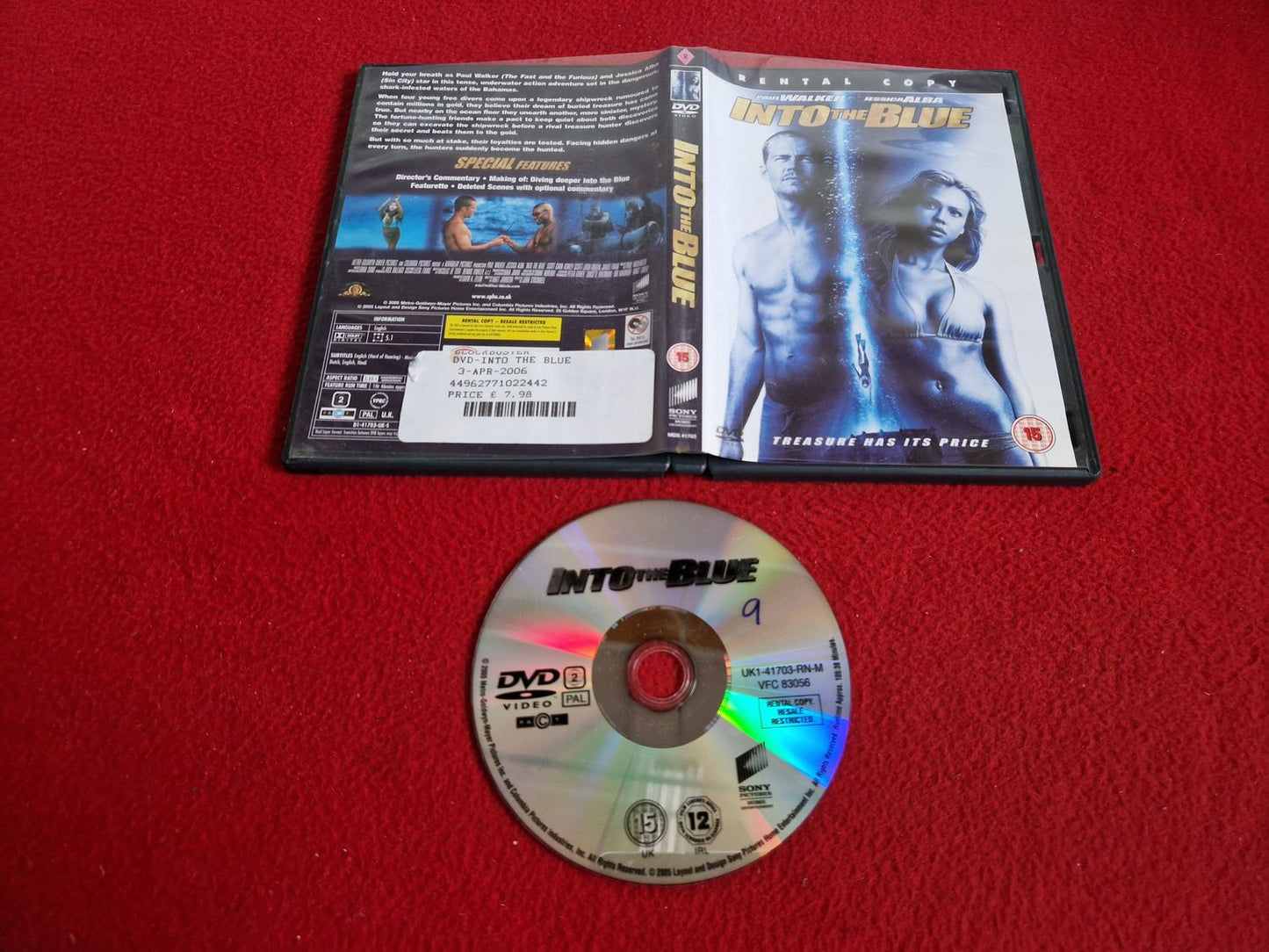 INTO THE BLUE DVD