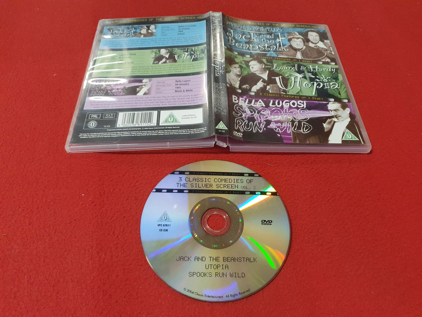 JACK AND THE BEANSTALK / UTOPIA / SPOOKS RUN WILD till DVD