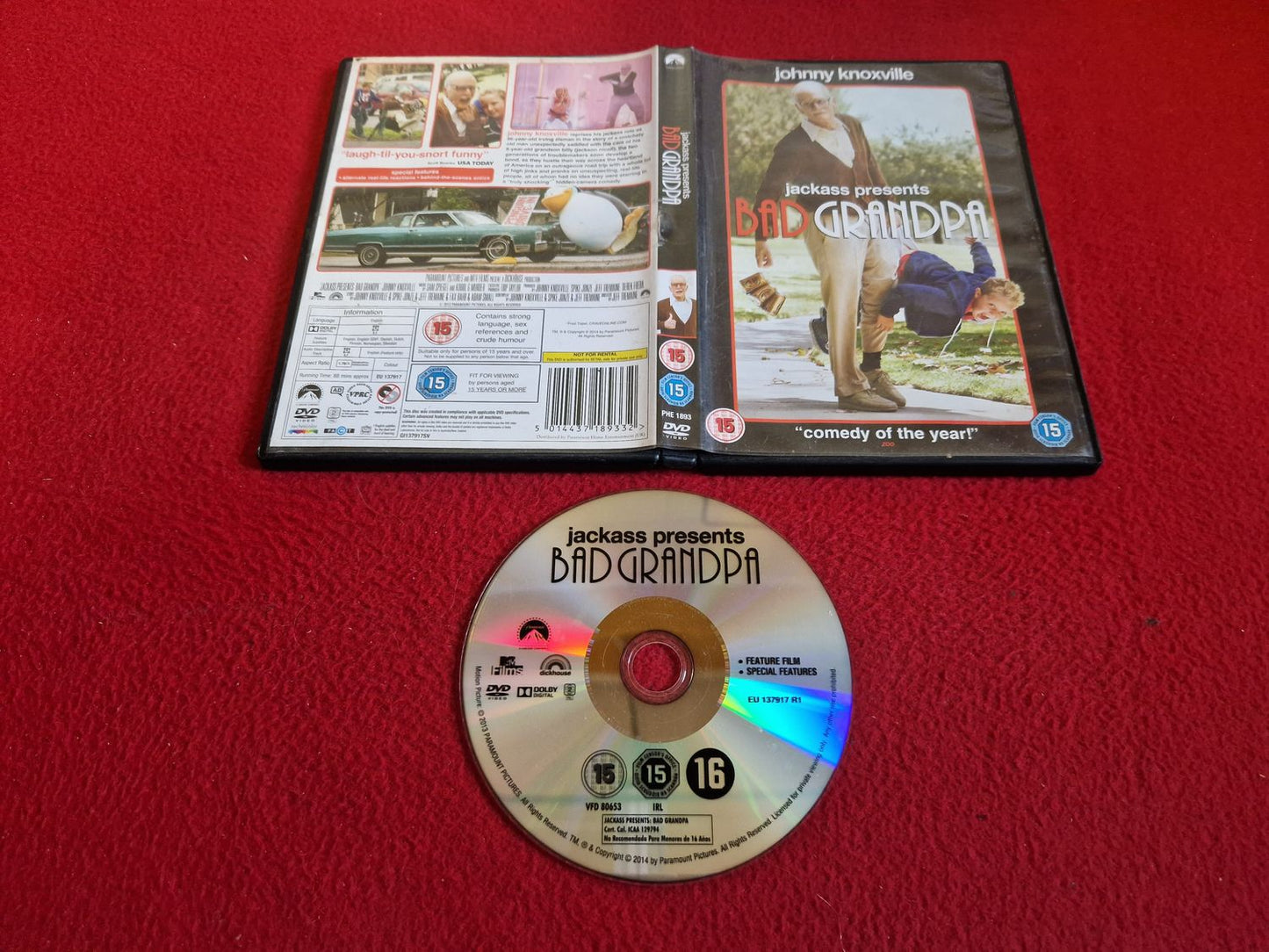 JACKASS PRESENTS BAD GRANDPA DVD