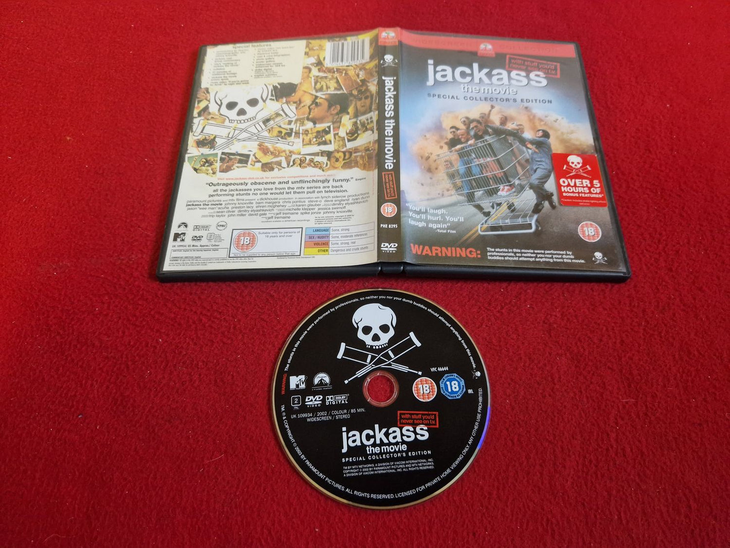 JACKASS THE MOVIE DVD