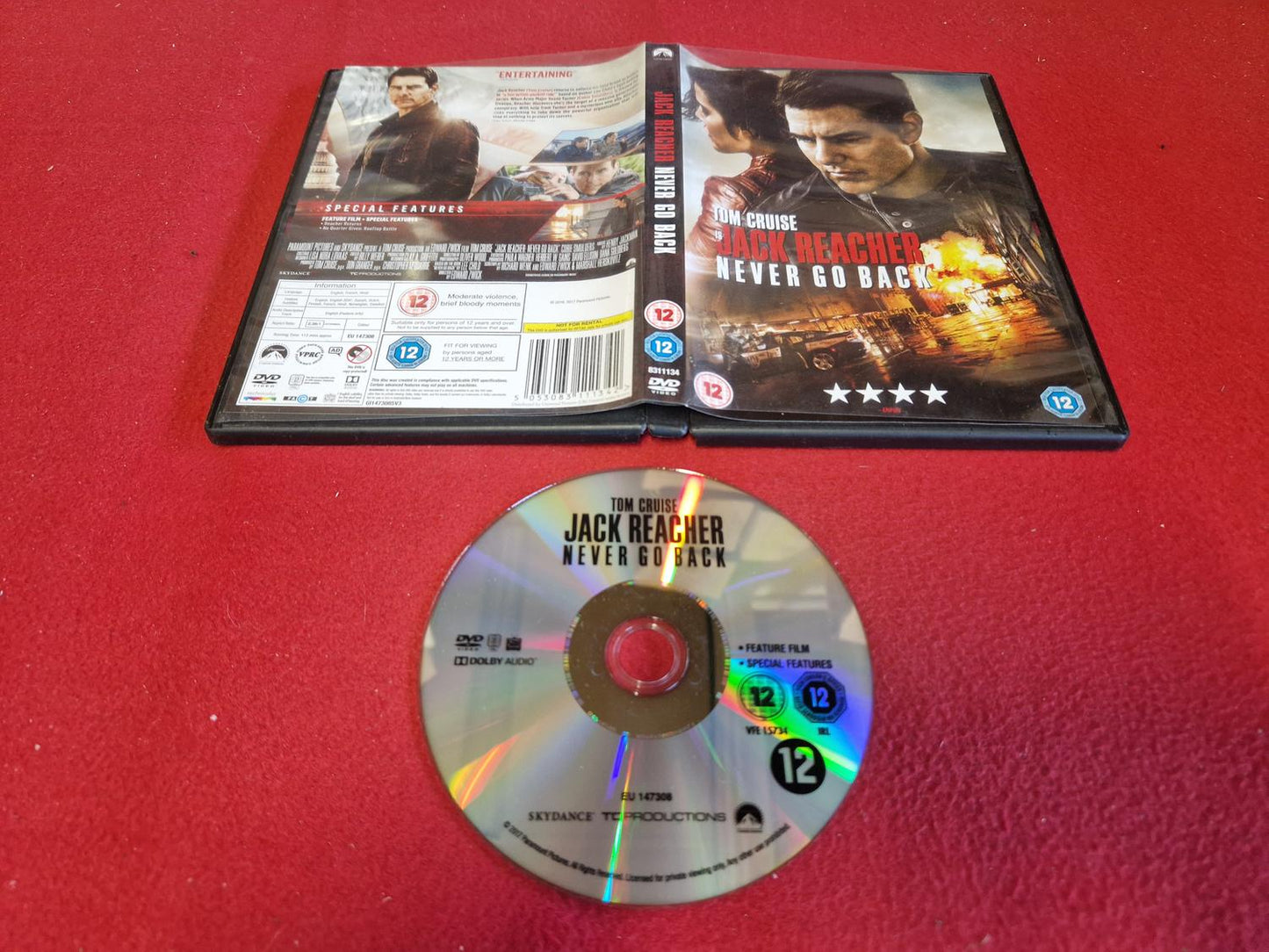 JACK REACHER NEVER GO BACK till DVD
