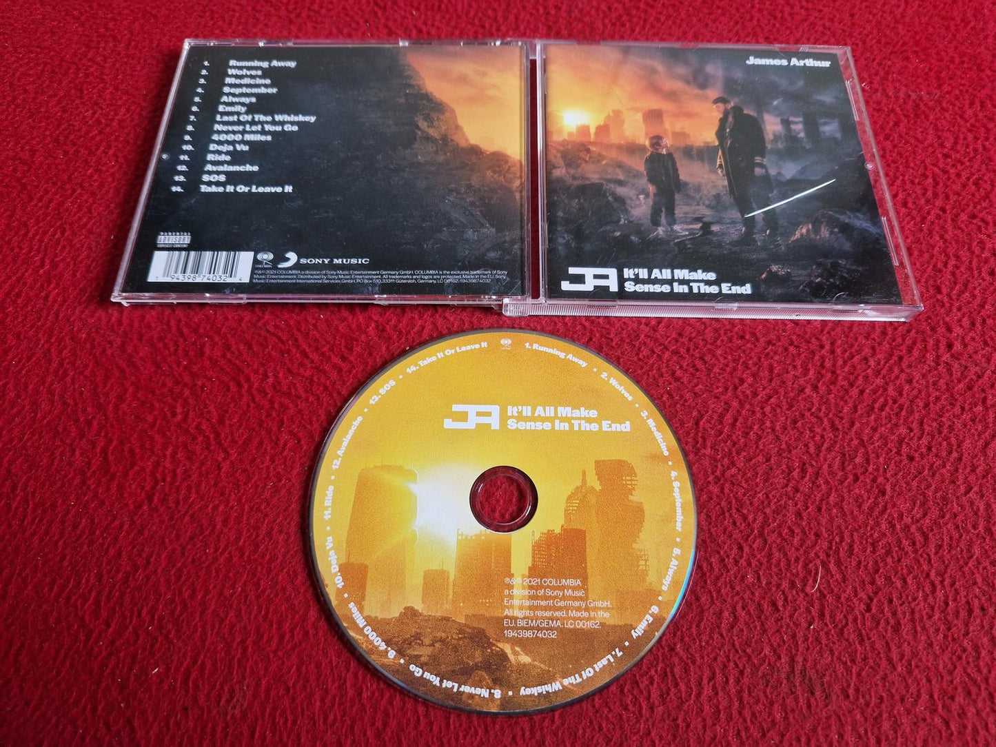 JAMES ARTHUR IT'LL ALL MAKE SENSE IN THE END CD