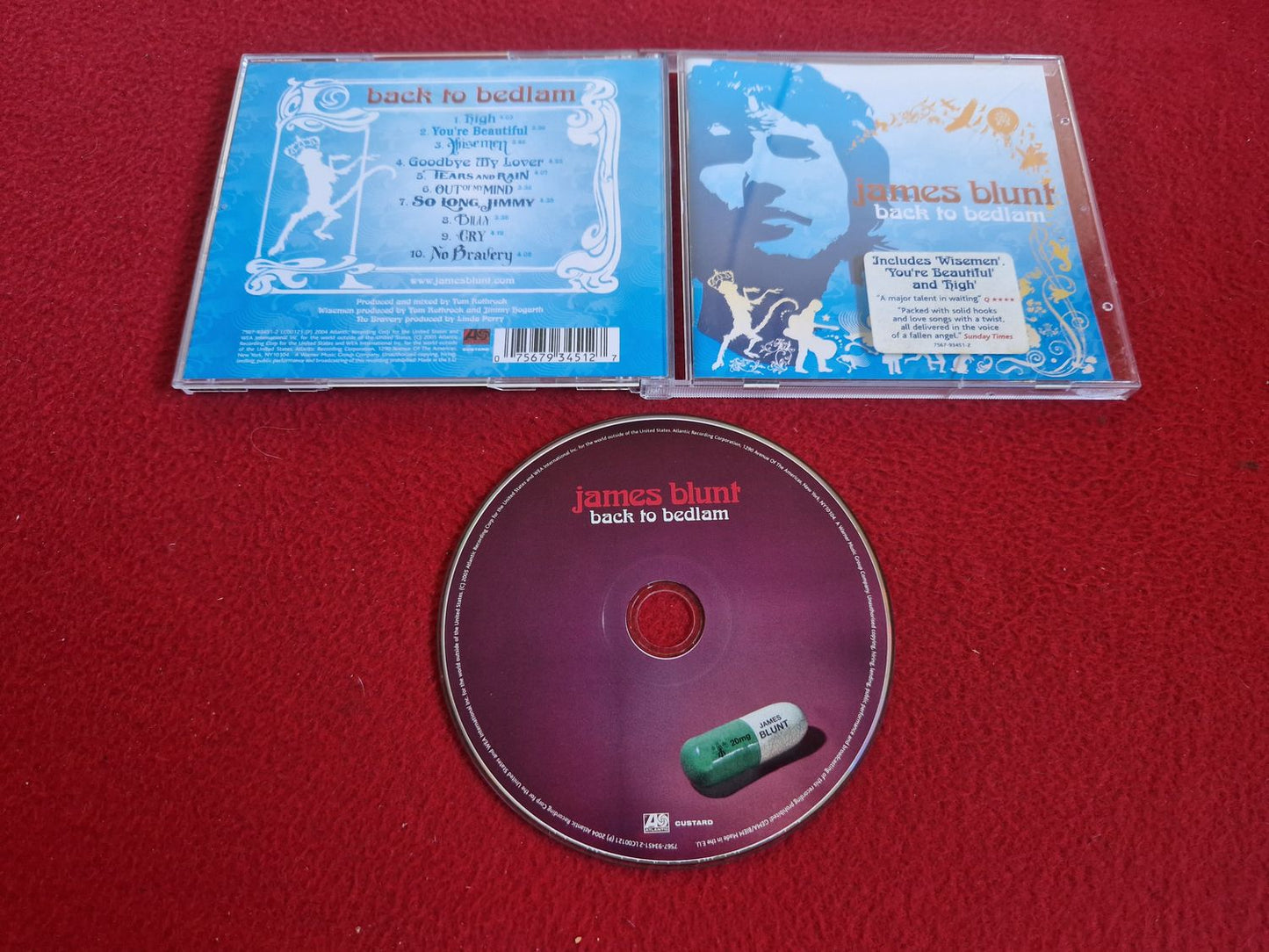 JAMES BLUNT BACK TO BEDLAM CD