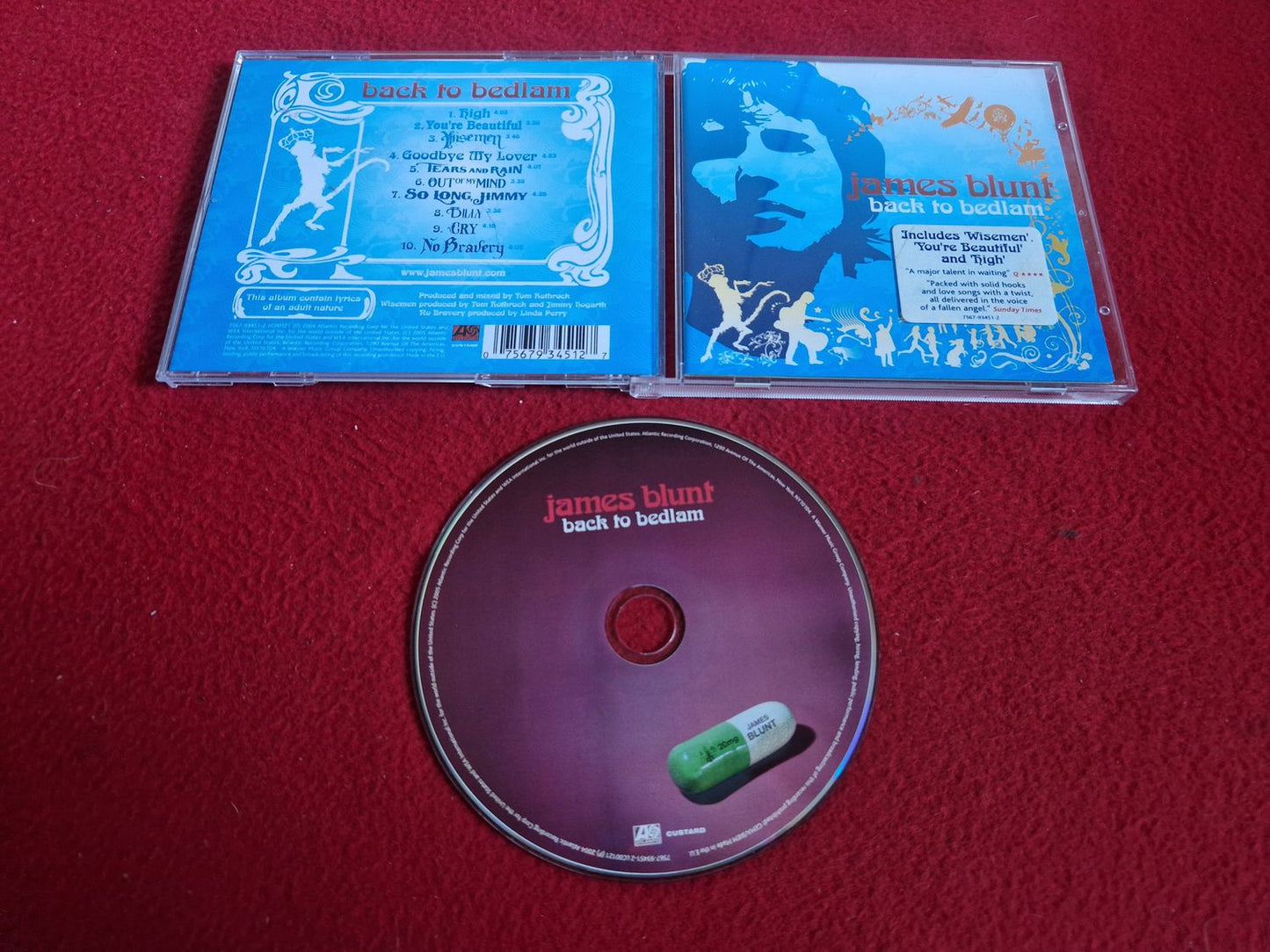 JAMES BLUNT BACK TO BEDLAM CD