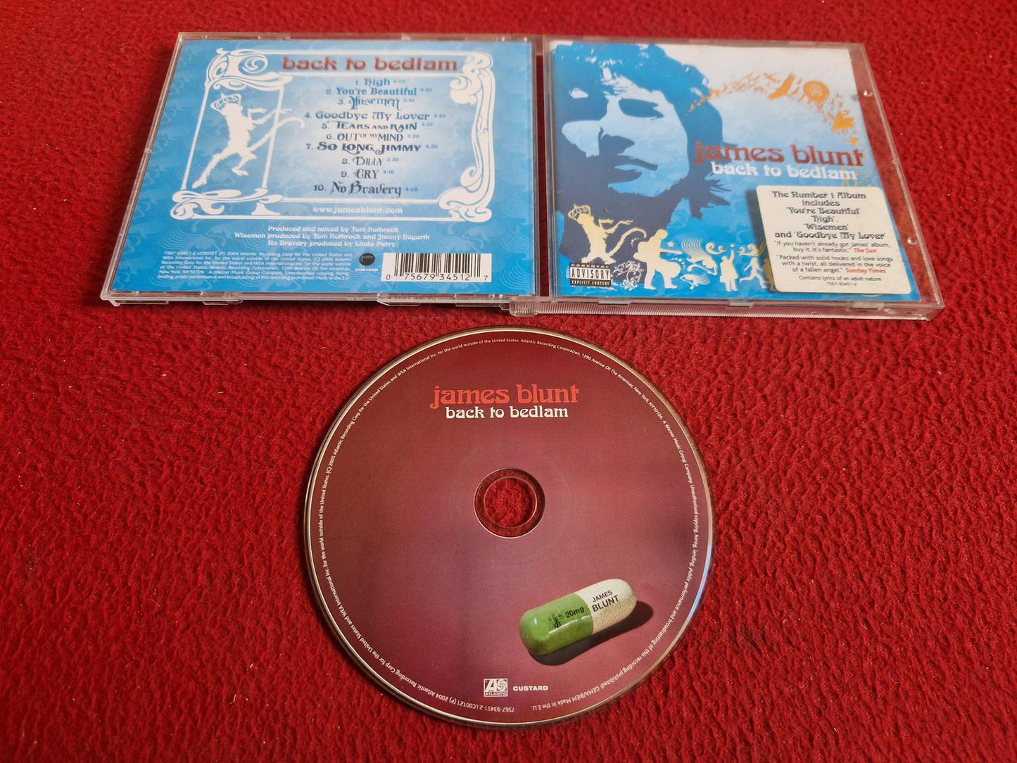 JAMES BLUNT BACK TO BEDLAM CD