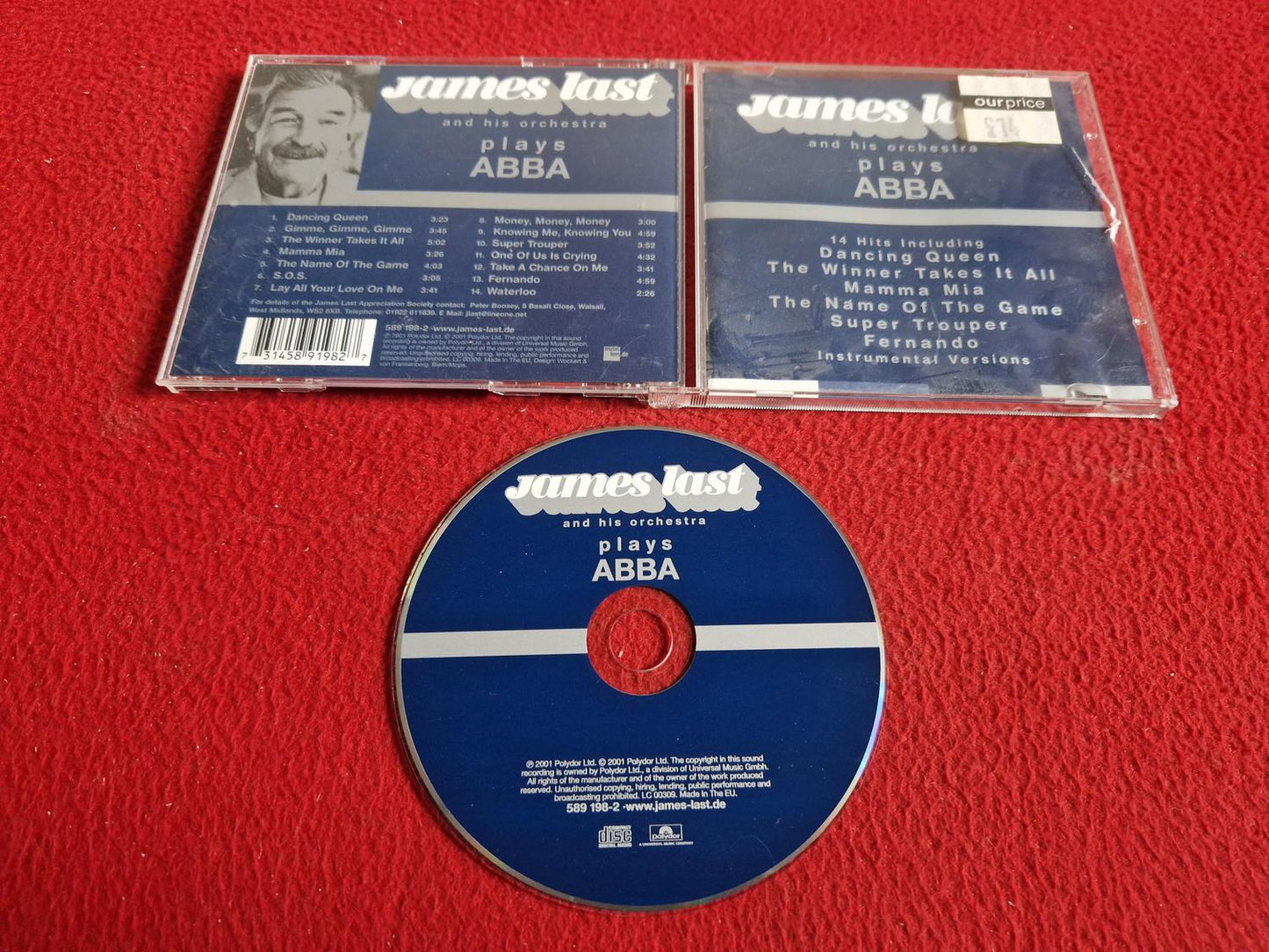JAMES LAST AND HIS ORCHESTRA PLAYS ABBA CD