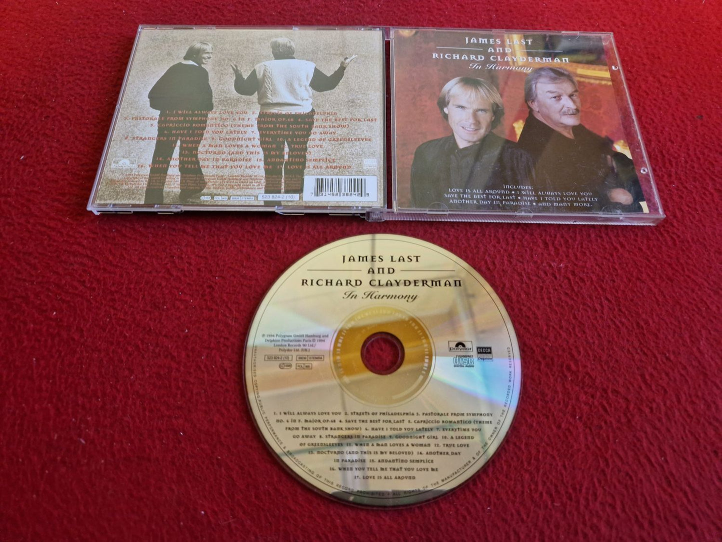 JAMES LAST AND RICHARD CLAYDERMAN IN HARMONY CD