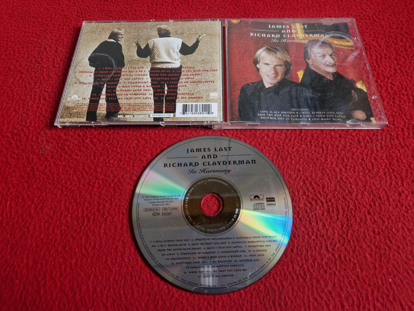 JAMES LAST AND RICHARD CLAYDERMAN IN HARMONY CD