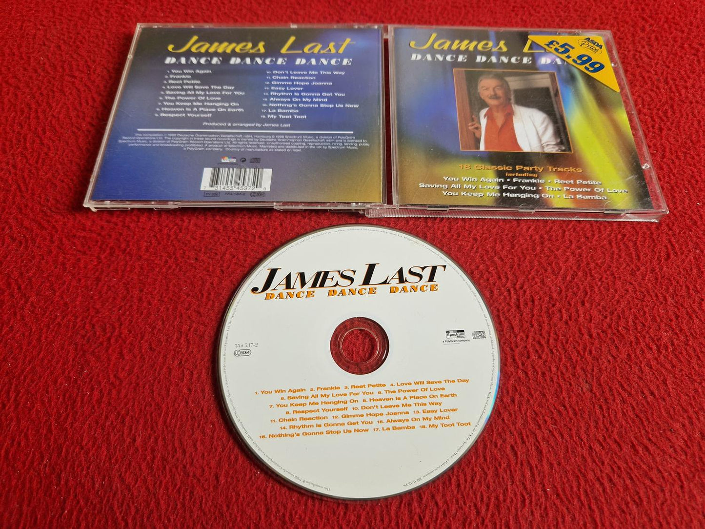 JAMES LAST DANCE DANCE DANCE CD