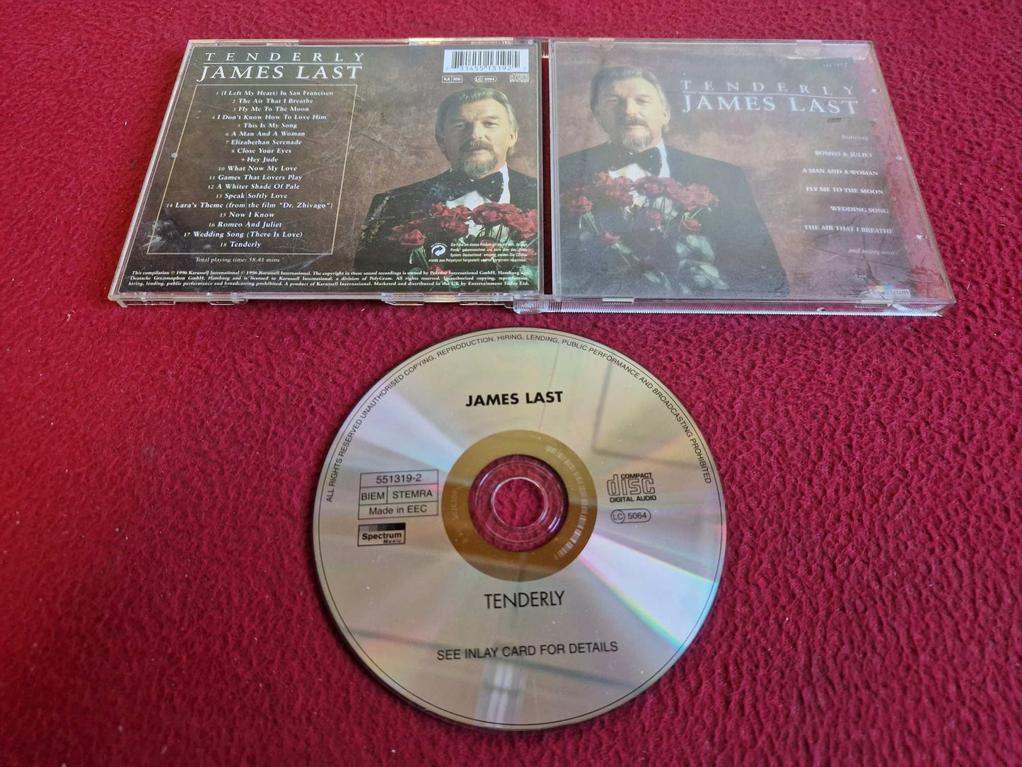 JAMES LAST TENDERLY CD