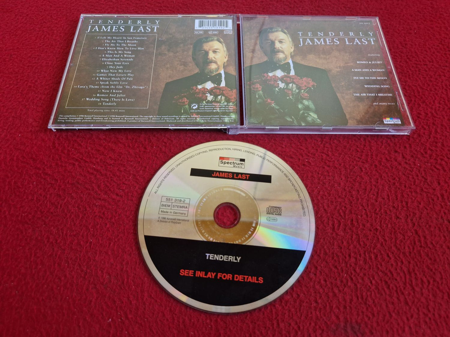 JAMES LAST TENDERLY CD