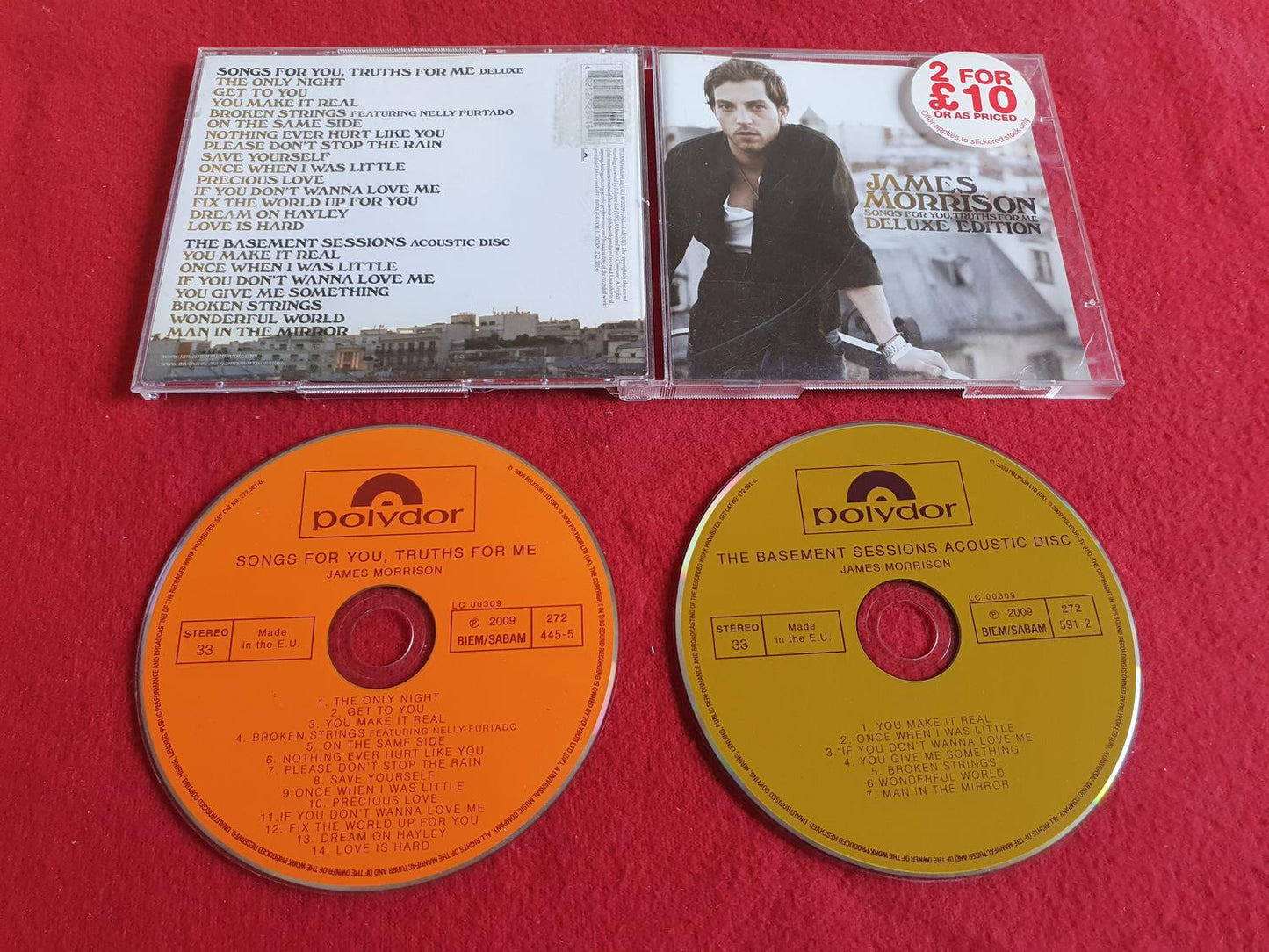 JAMES MORRISON SONGS FOR YOU TRUTHS FOR ME DELUXE EDITION till CD