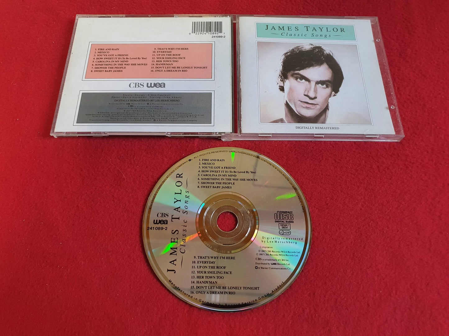 JAMES TAYLOR CLASSIC SONGS till CD