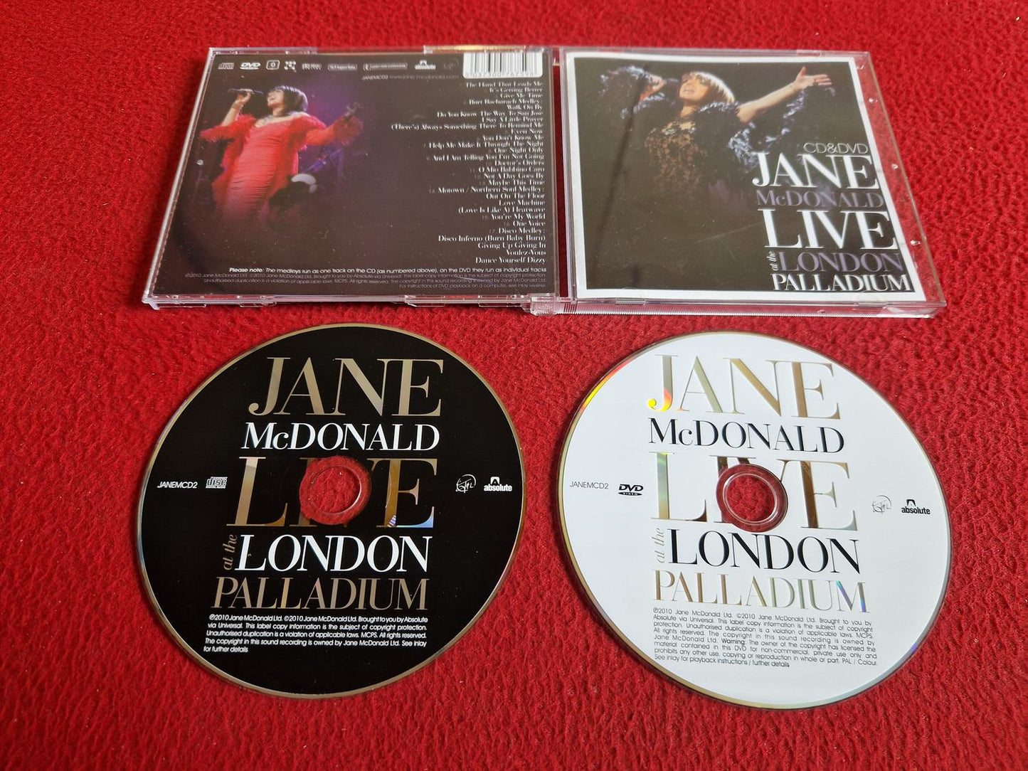 JANE MCDONALD LIVE AT THE LONDON PALLADIUM CD / DVD