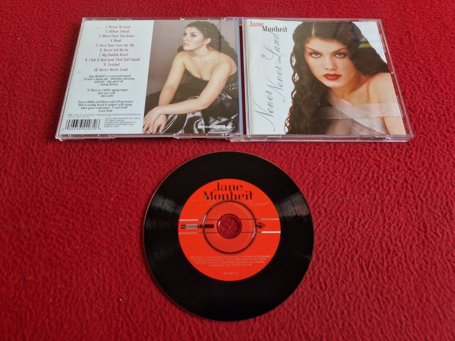 JANE MONHEIT NEVER NEVER LAND CD