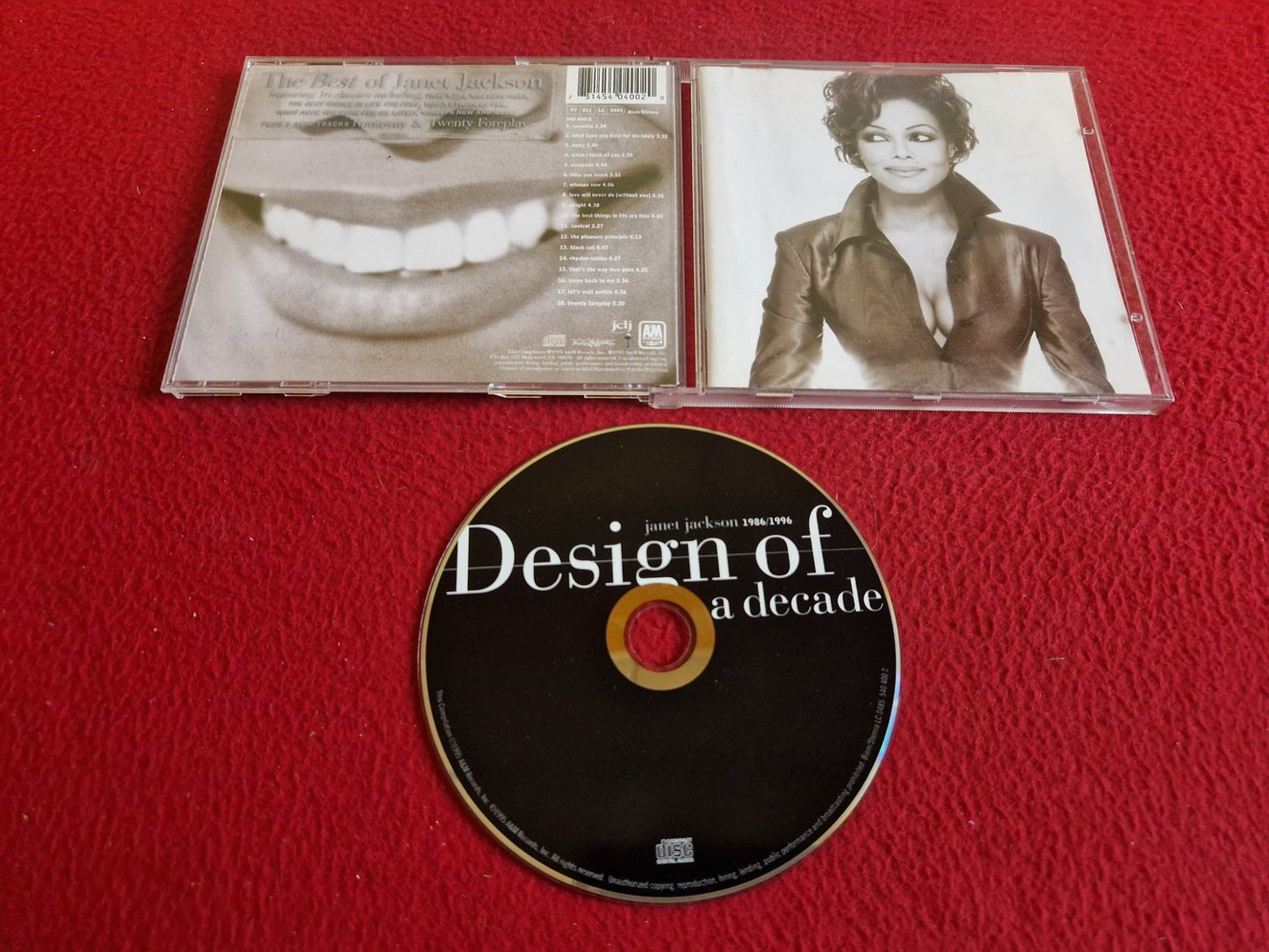 JANET JACKSON DESIGN OF A DECADE 1986/1996 CD