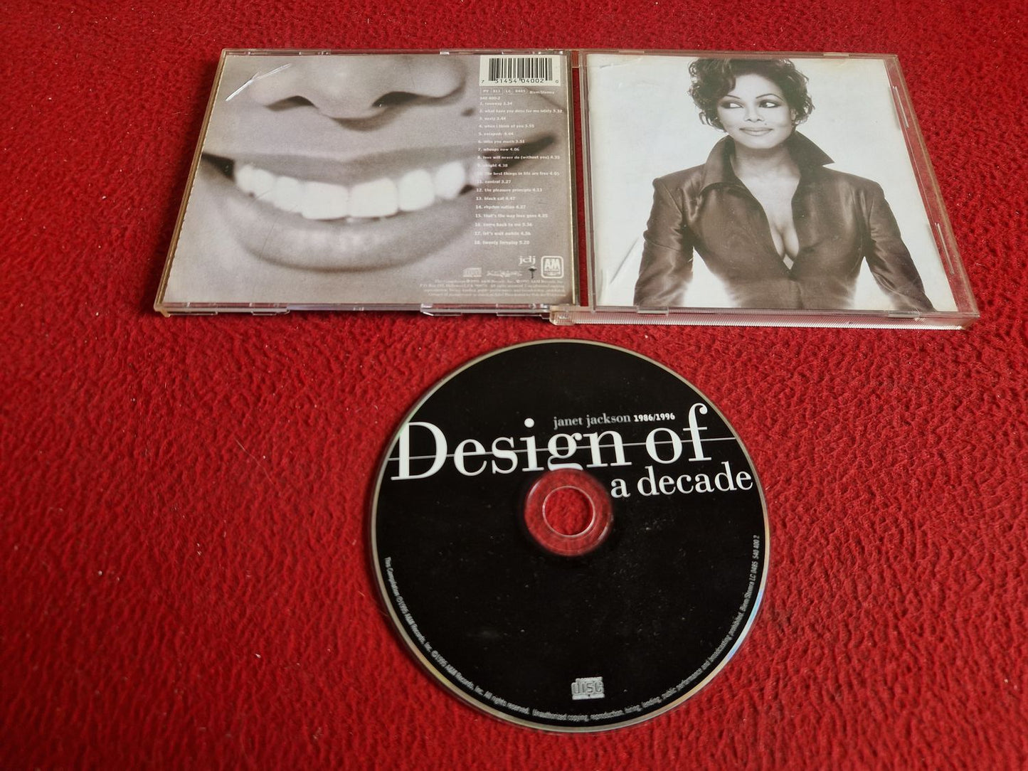JANET JACKSON DESIGN OF A DECADE 1986/1996 CD