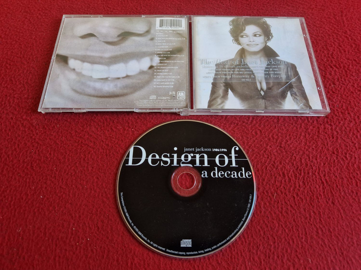 JANET JACKSON DESIGN OF A DECADE 1986/1996 CD