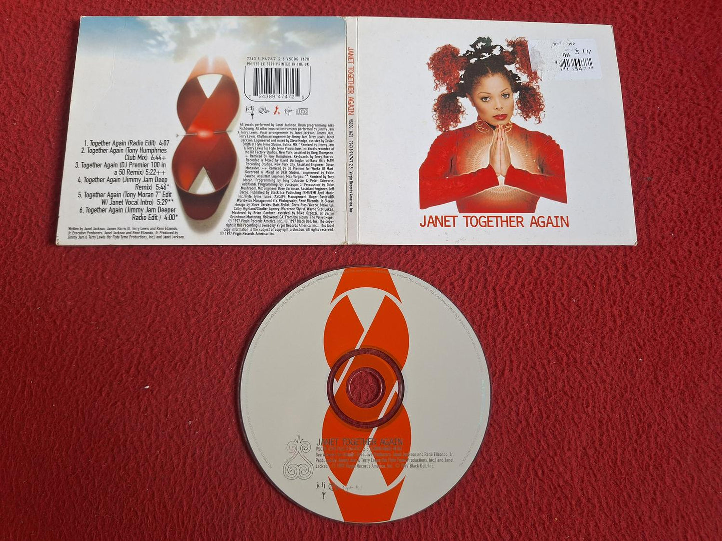 JANET JACKSON TOGETHER AGAIN CD