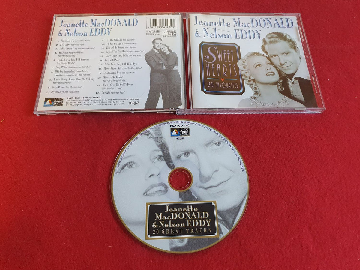 JEANETTE MACDONALD & NELSON EDDY SWEETHEARTS till CD