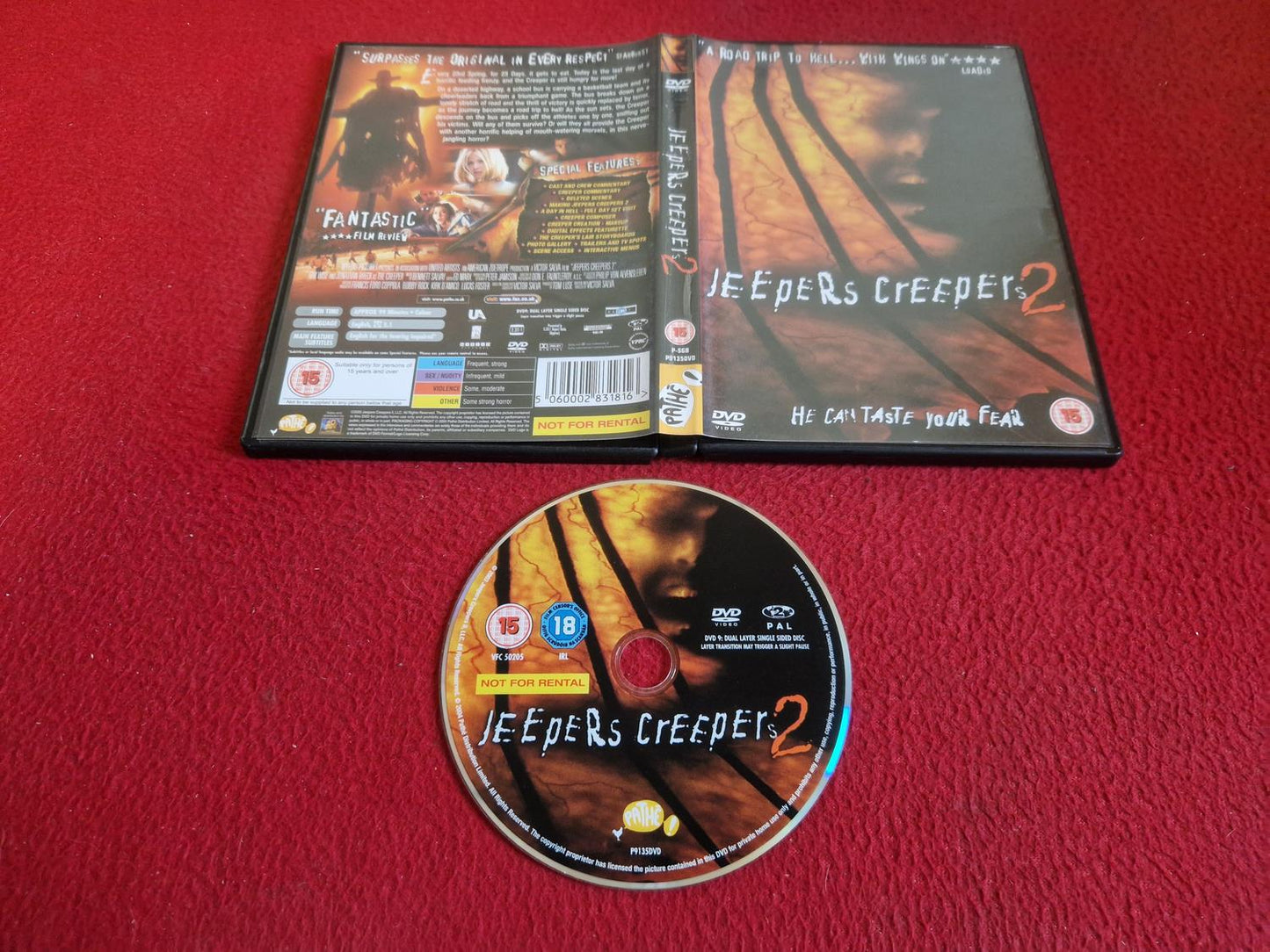JEEPERS CREEPERS 2 DVD