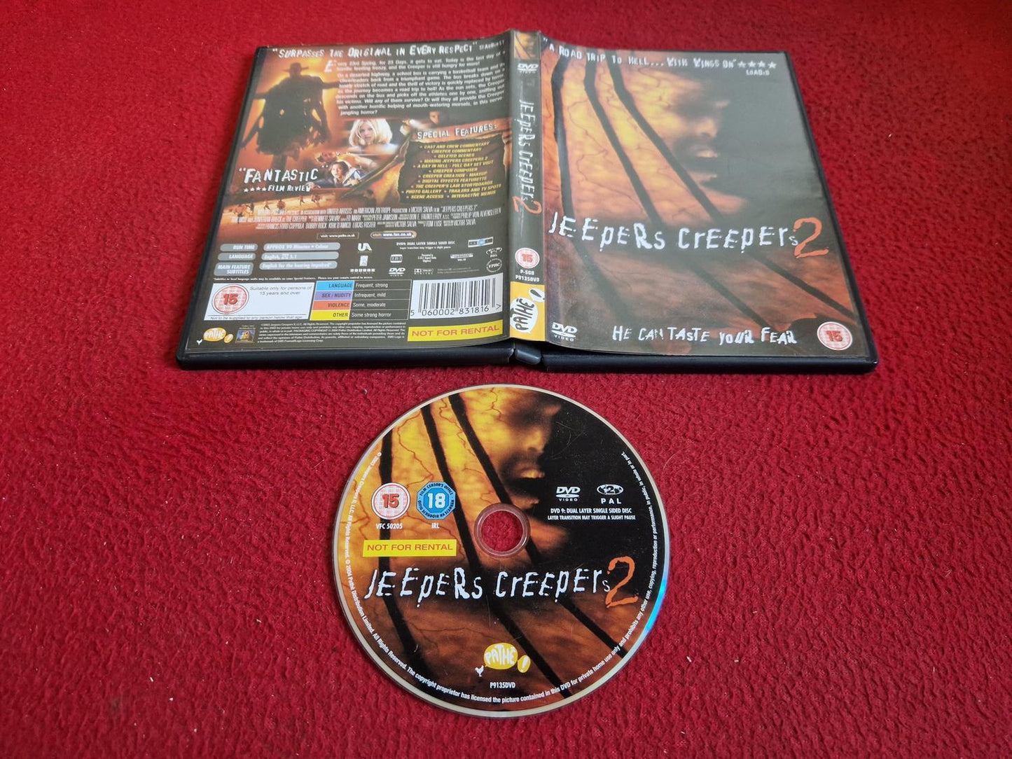 JEEPERS CREEPERS 2 DVD