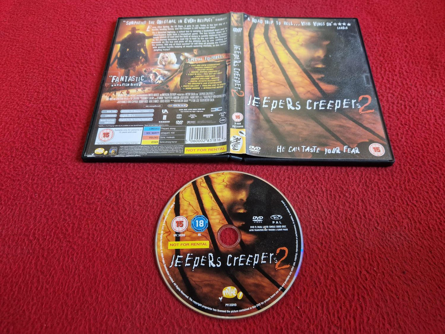JEEPERS CREEPERS 2 DVD