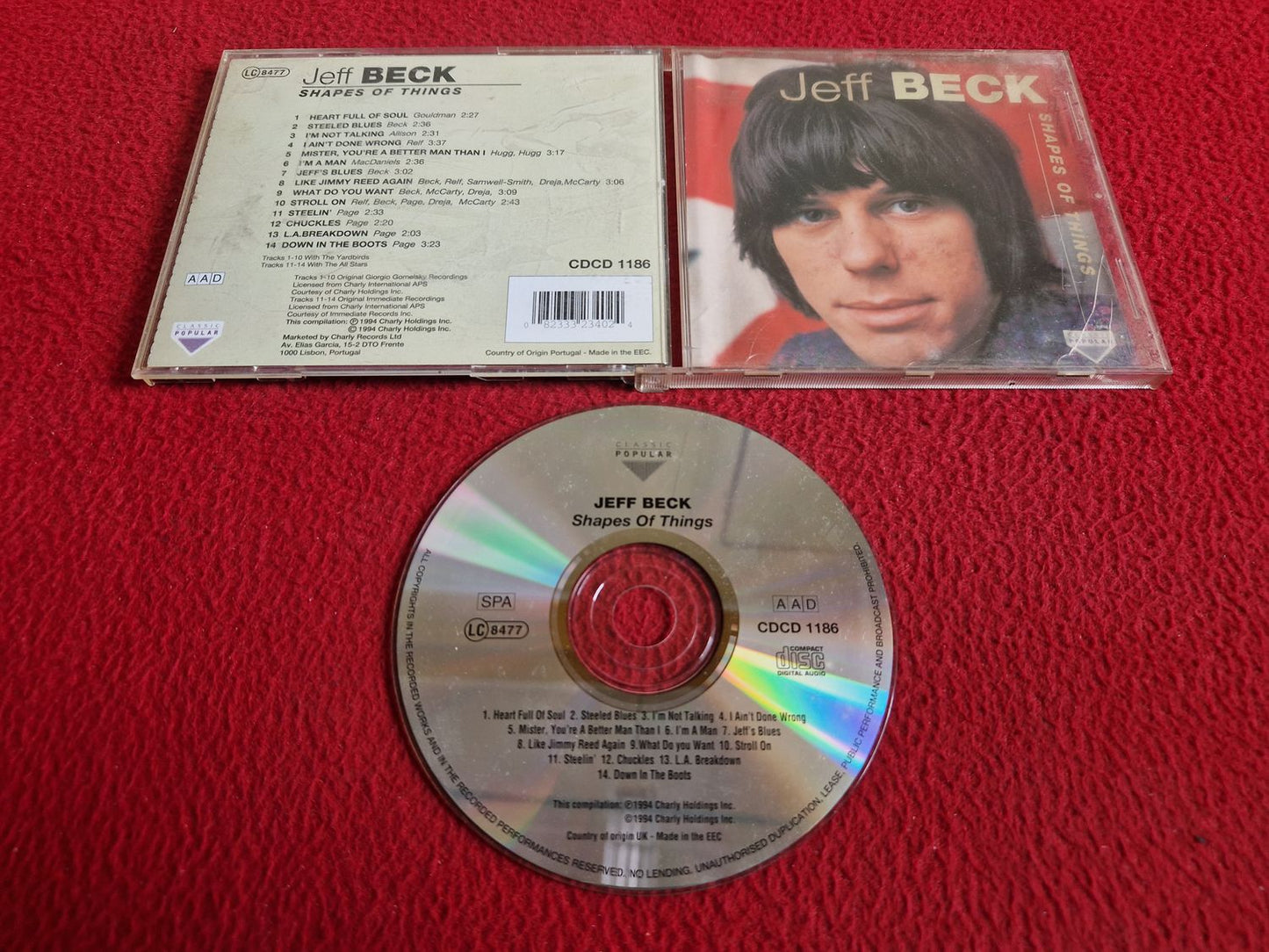 JEFF BECK SHAPES OF THINGS CD