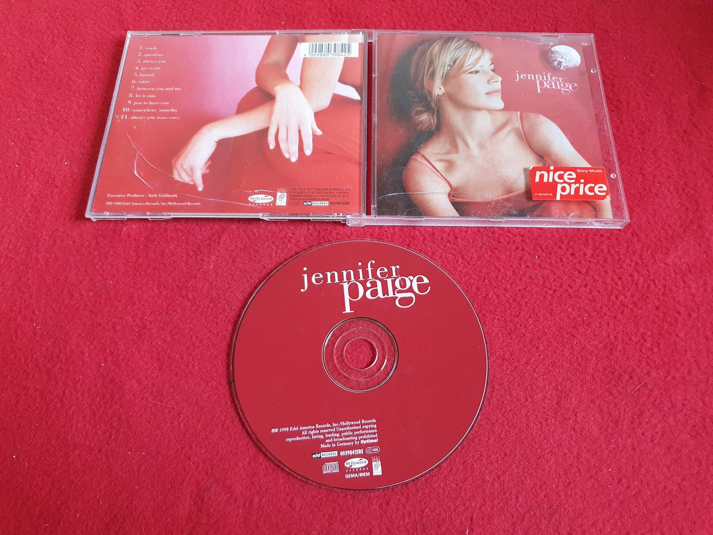 JENNIFER PAIGE - JENNIFER PAIGE till CD