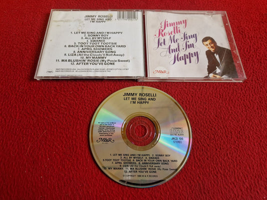JIMMY ROSELLI LET ME SING AND I'M HAPPY CD