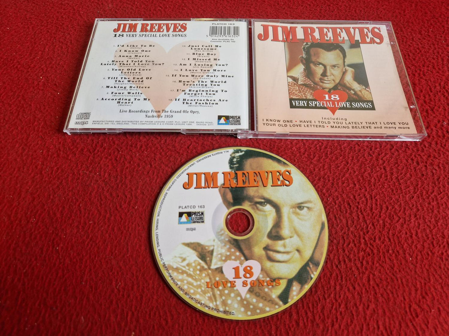 JIM REEVES 18 VERY SPECIAL LOVE SONGS CD