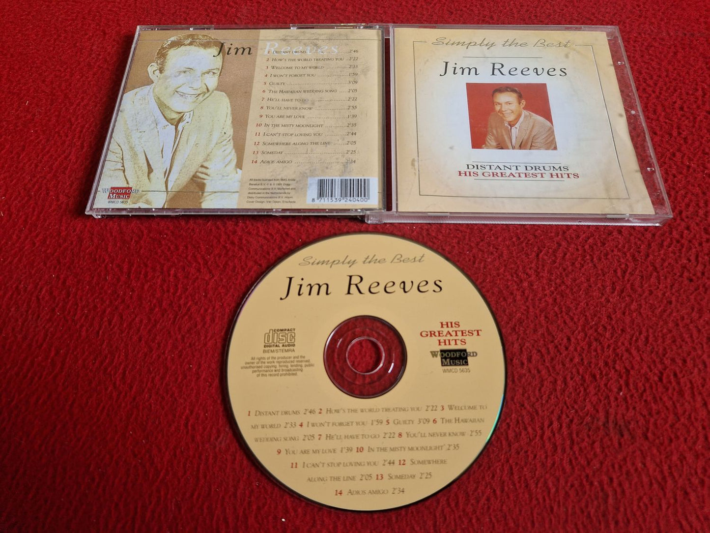JIM REEVES DISTANT DRUMS HIS GREATEST HITS CD