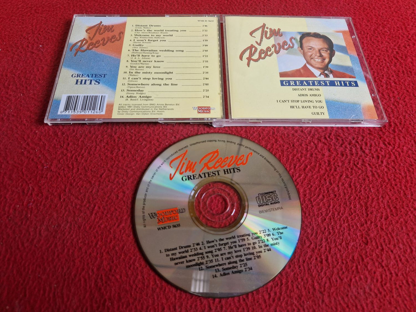 JIM REEVES GREATEST HITS CD
