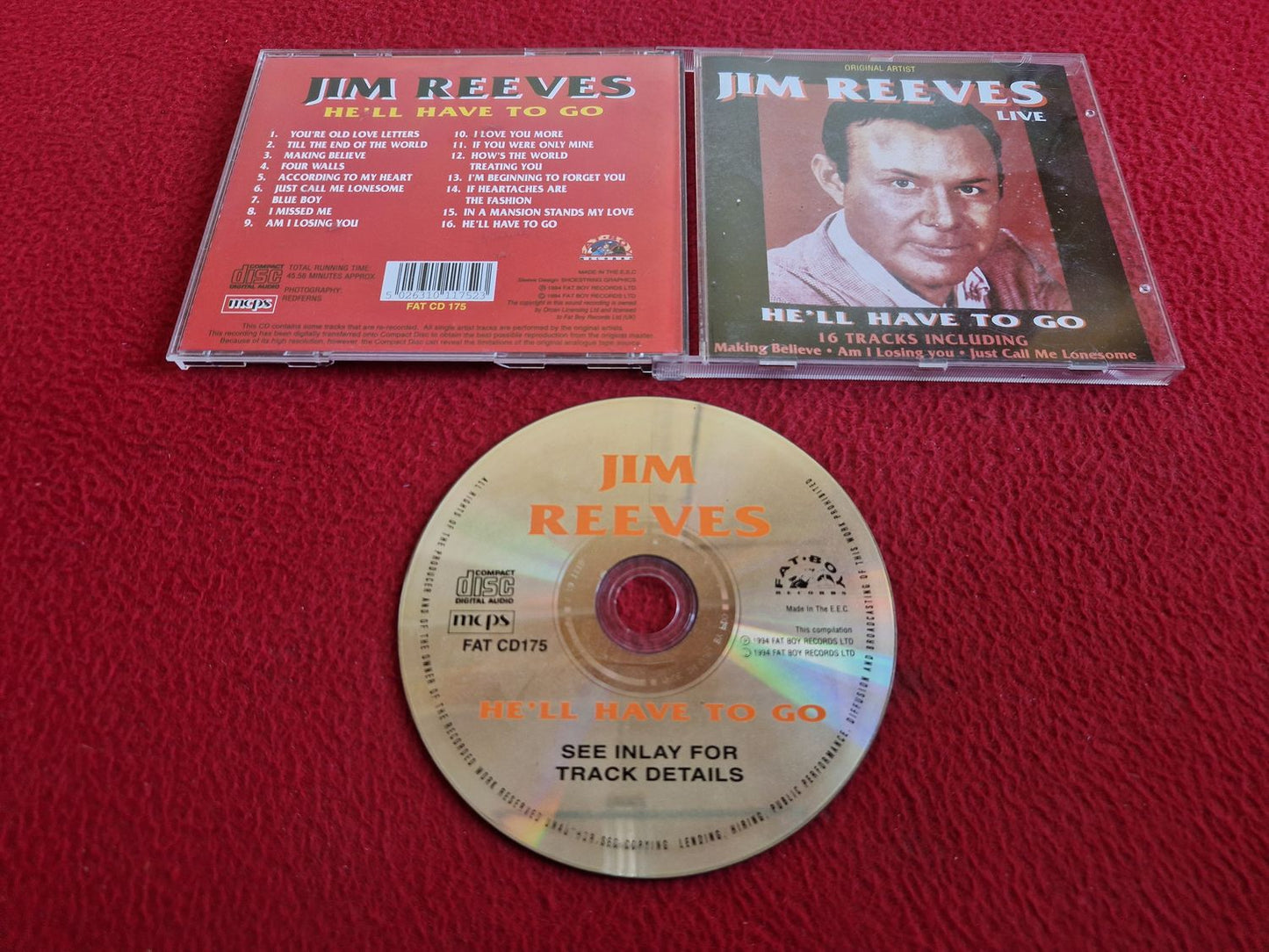 JIM REEVES LIVE HE'LL HAVE TO GO CD