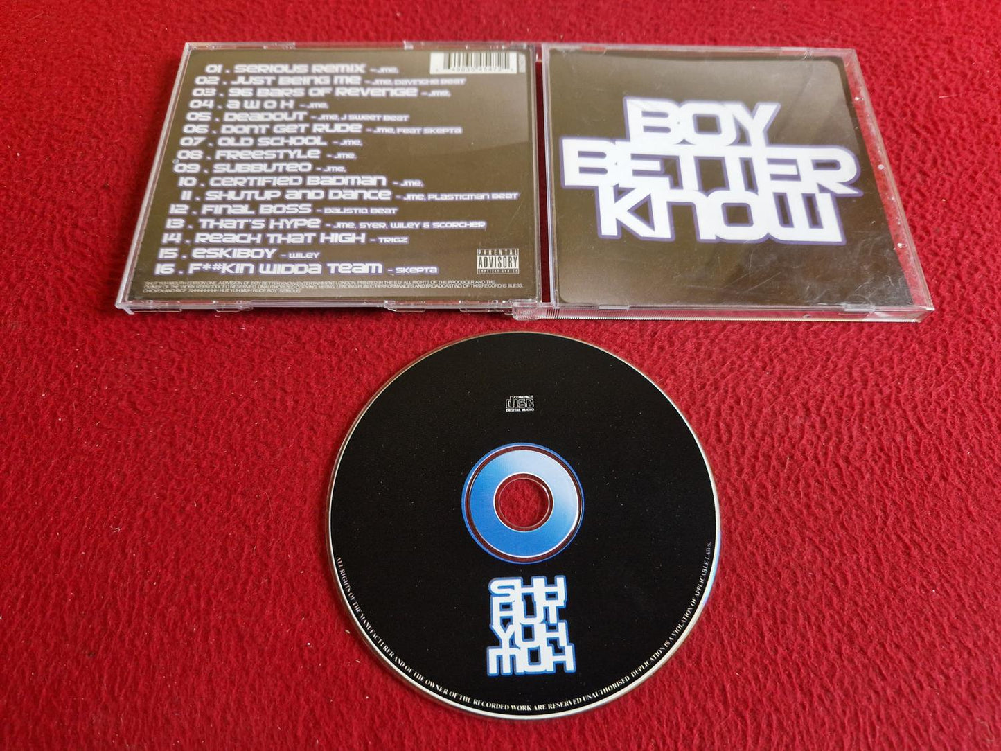 JME BOY BETTER KNOW SHH HUT YUH MUH CD