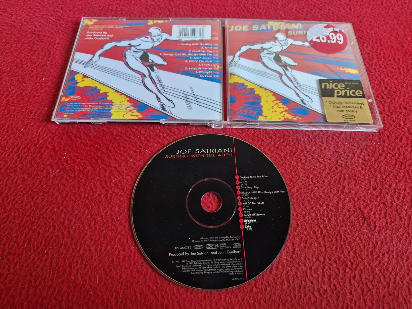 JOE SATRIANI SURFING WITH THE ALIEN CD