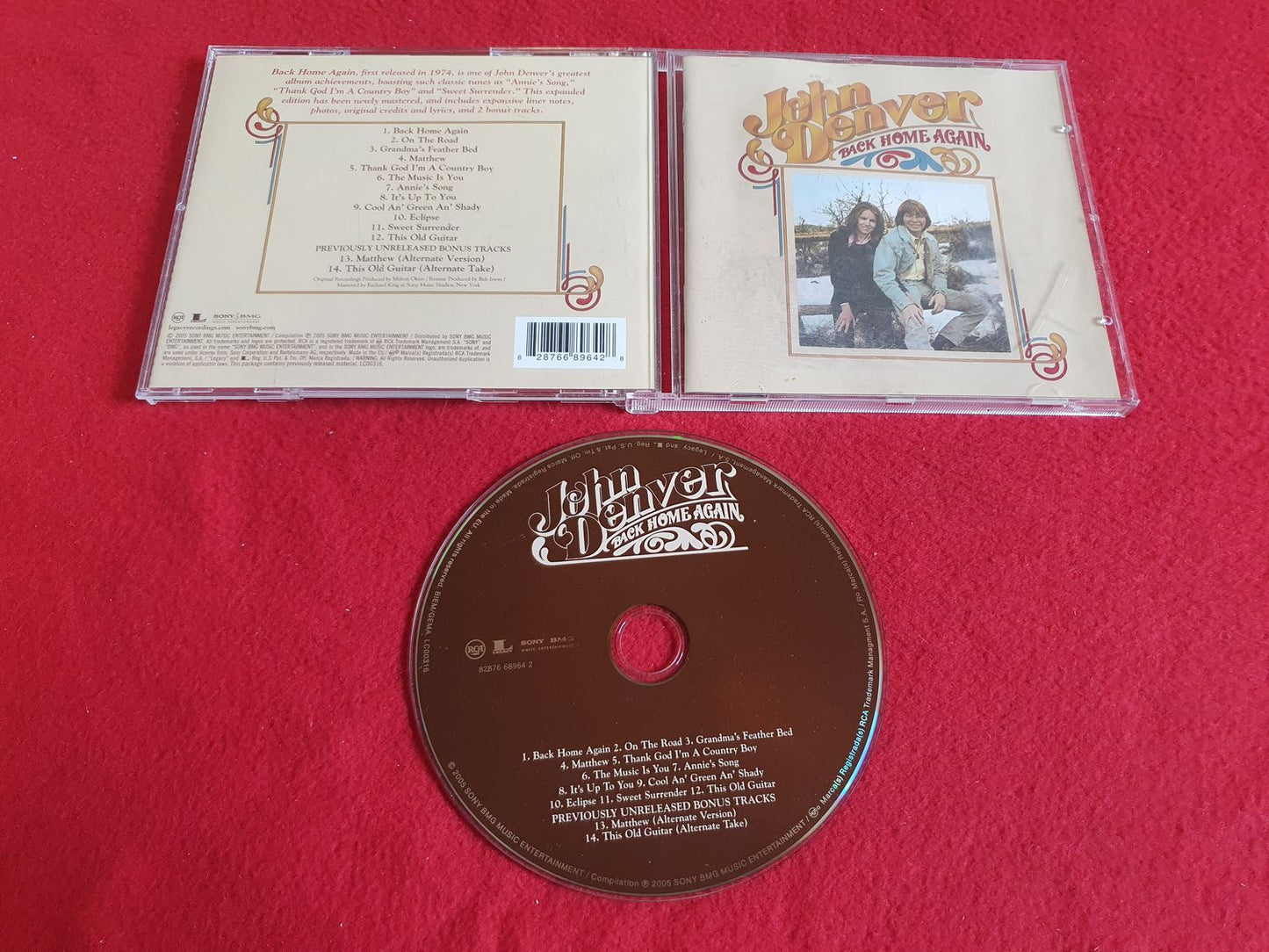 JOHN DENVER BACK HOME AGAIN till CD