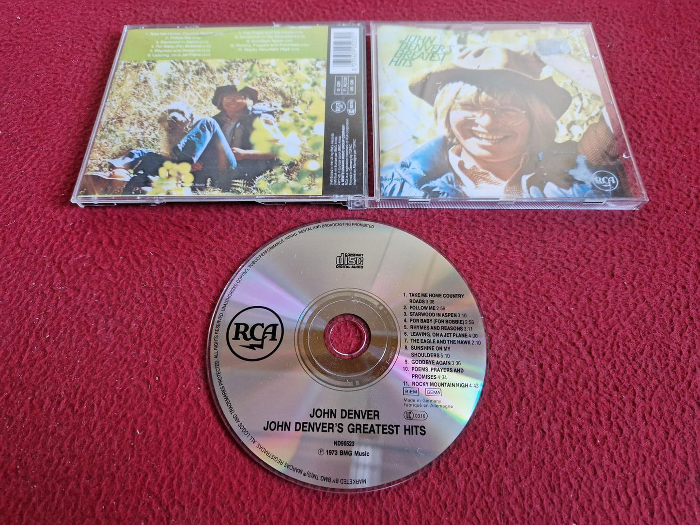 JOHN DENVER GREATEST HITS CD