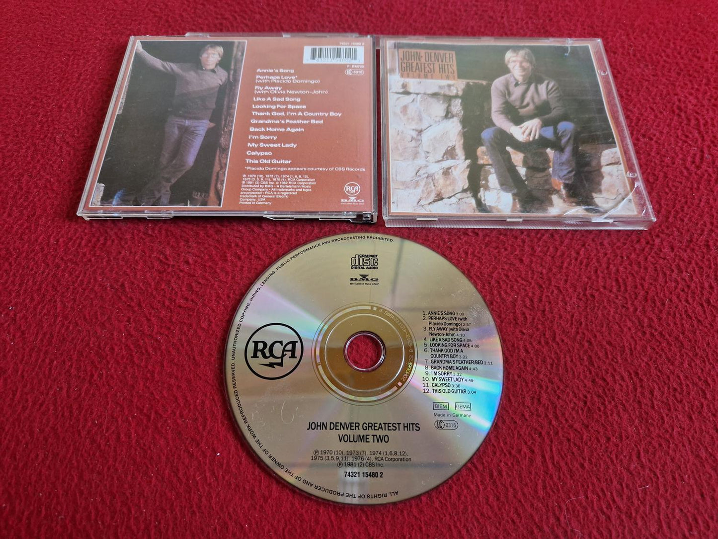 JOHN DENVER GREATEST HITS VOLUME TWO CD