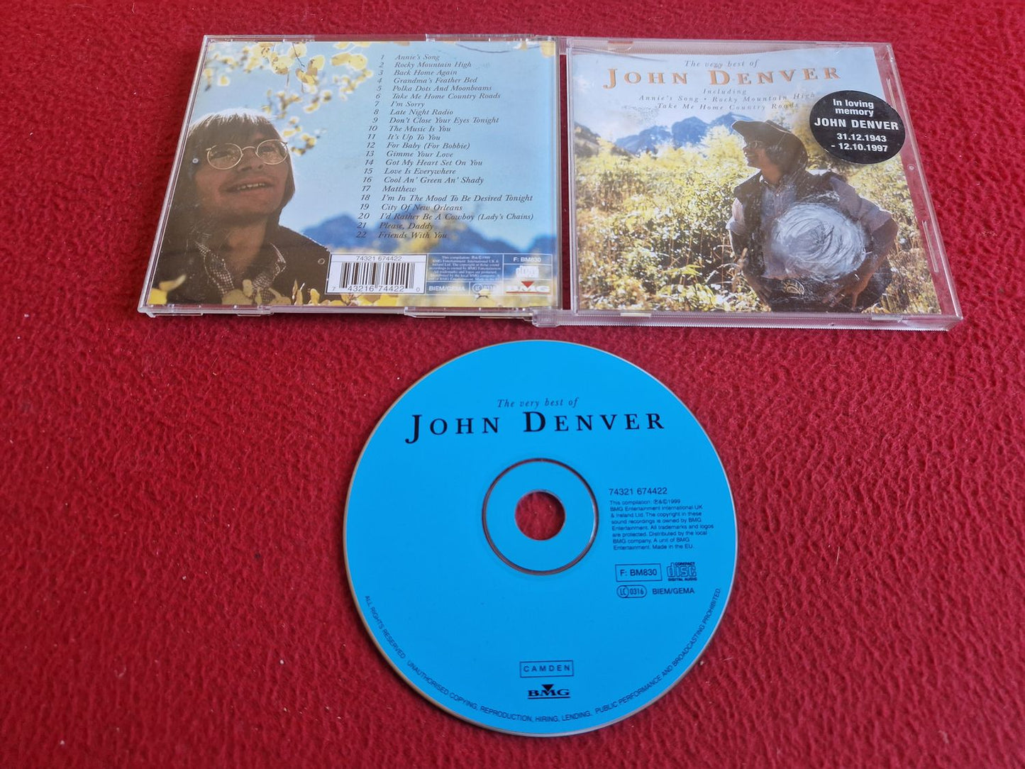 JOHN DENVER THE VERY BEST OF JOHN DENVER CD