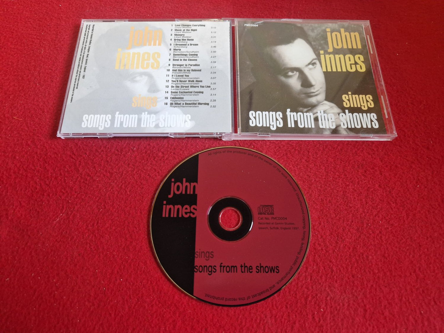 JOHN INNES SINGS SONGS FROM THE SHOWS till CD