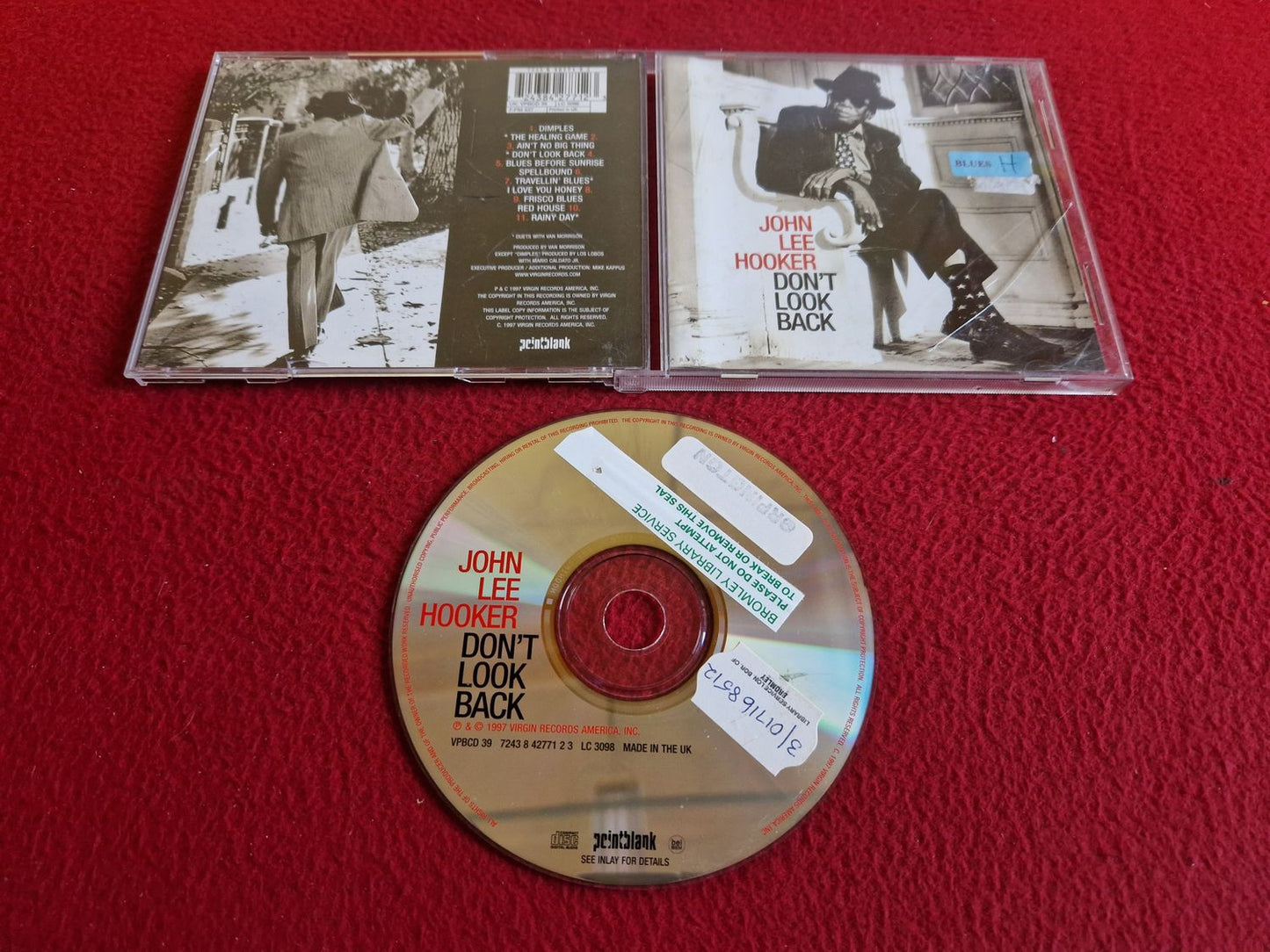JOHN LEE HOOKER DON'T LOOK BACK CD