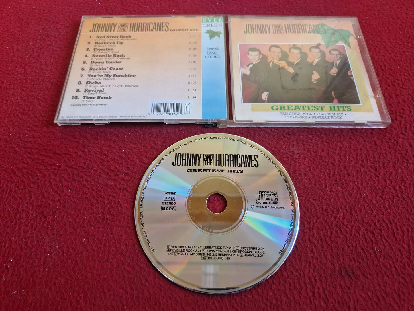 JOHNNY AND THE HURRICANES GREATEST HITS CD