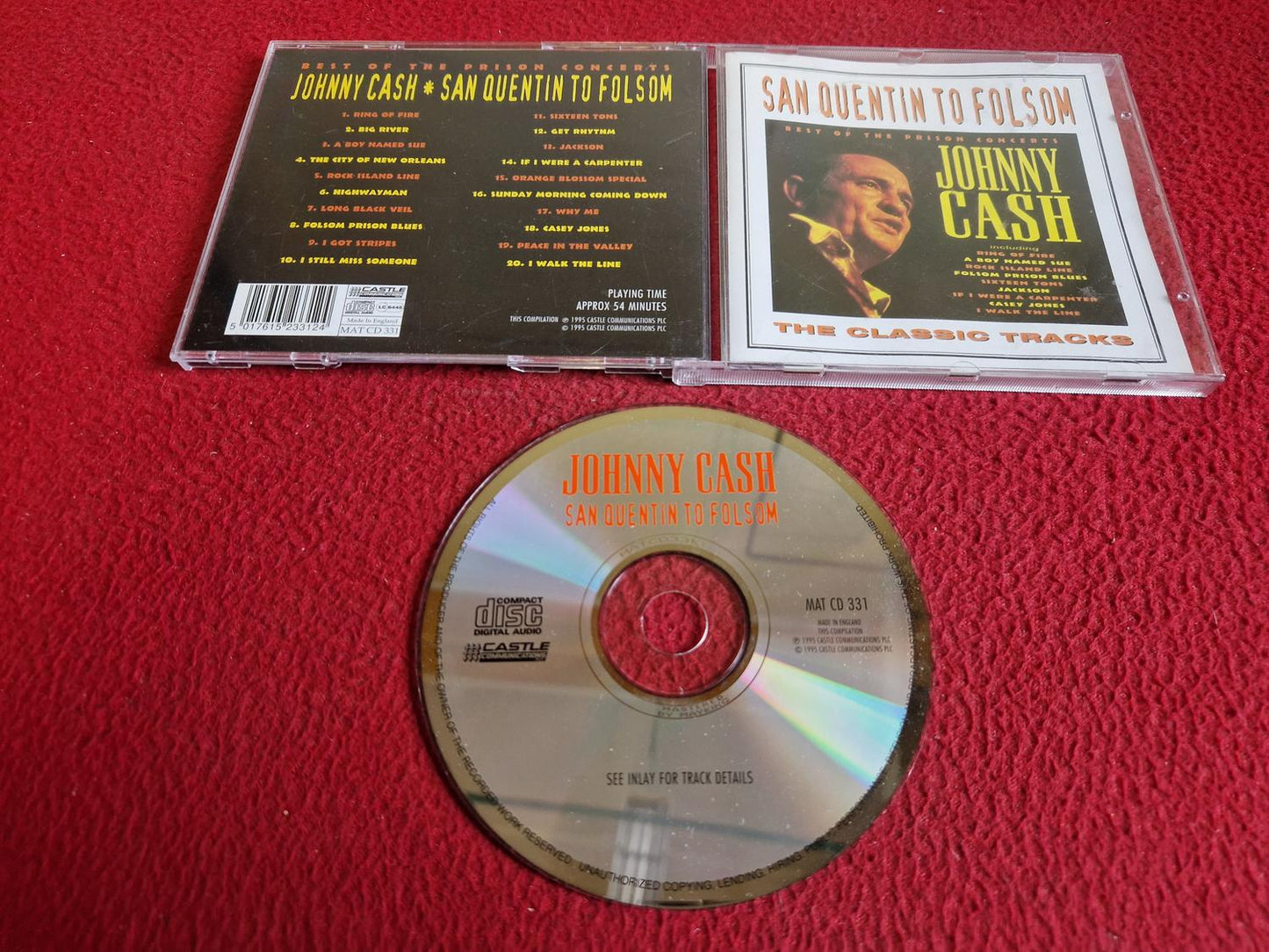 JOHNNY CASH SAN QUENTIN TO FOLSOM CD