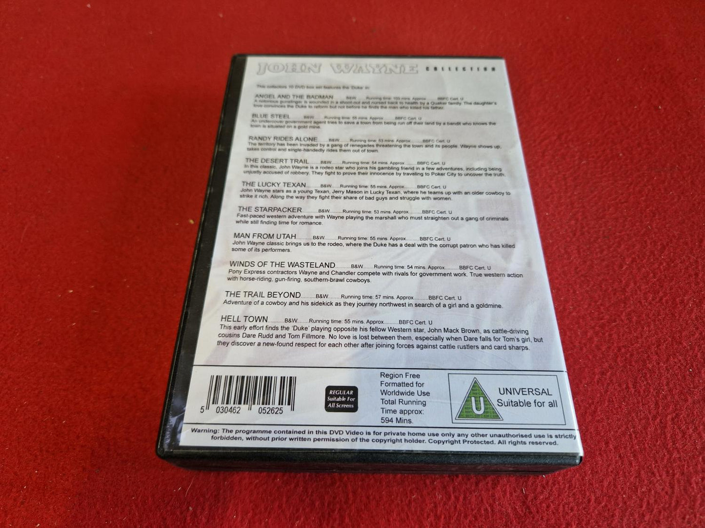JOHN WAYNE COLL. VOL 1 ANGEL AND THE BADMAN / BLUE STEEL mfl BOX till DVD