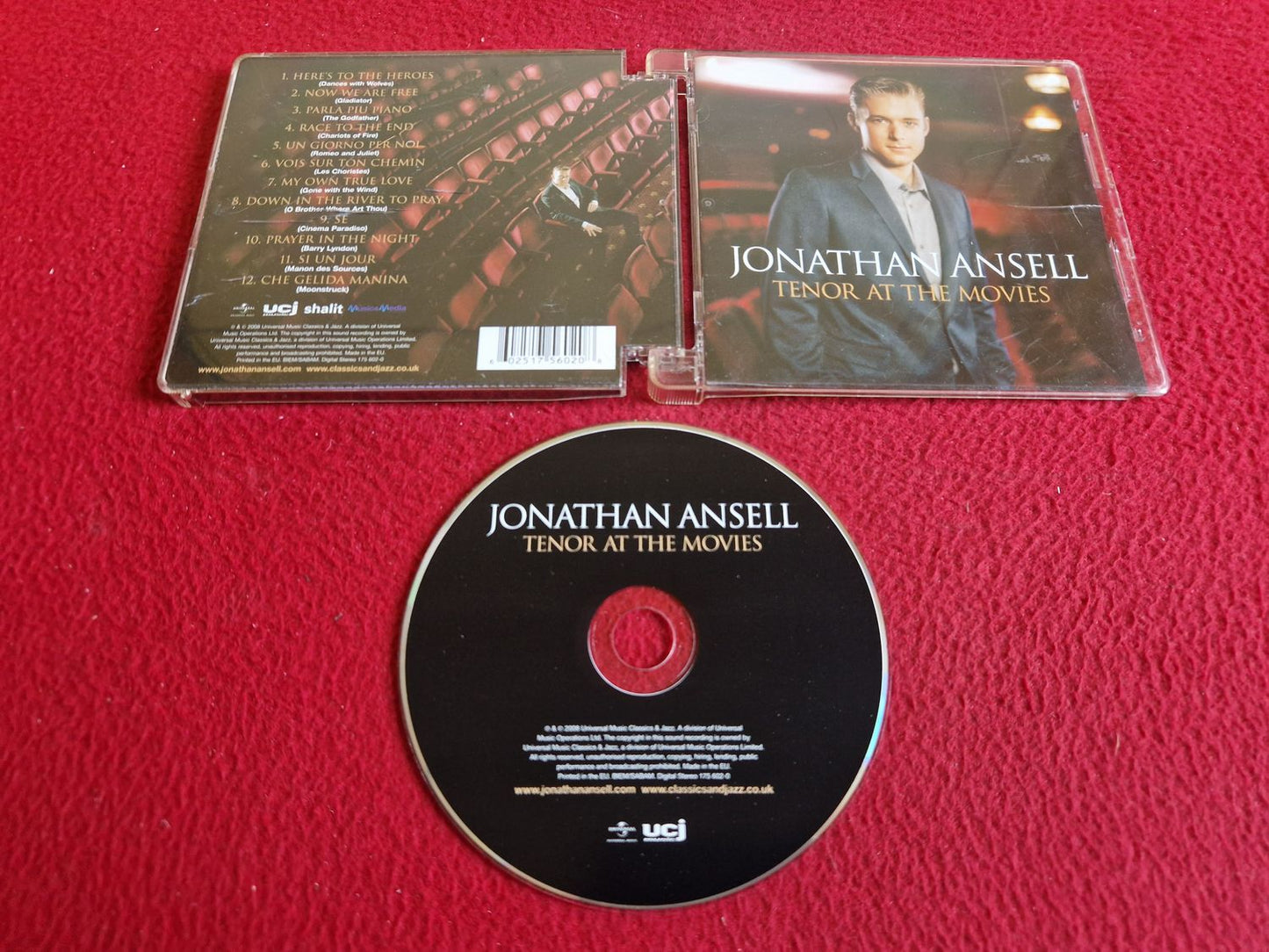 JONATHAN ANSELL TENOR AT THE MOVIES CD