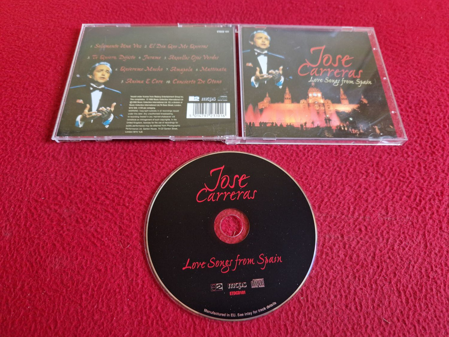 JOSE CARRERAS LOVE SONGS FROM SPAIN CD