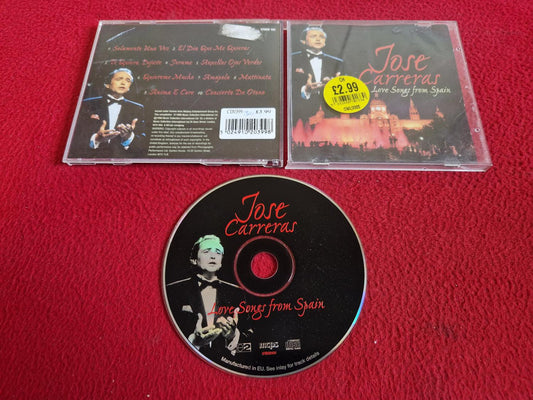 JOSE CARRERAS LOVE SONGS FROM SPAIN CD