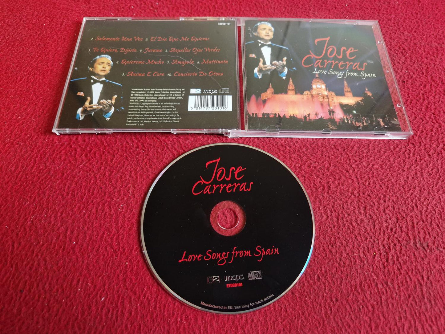 JOSE CARRERAS LOVE SONGS FROM SPAIN CD